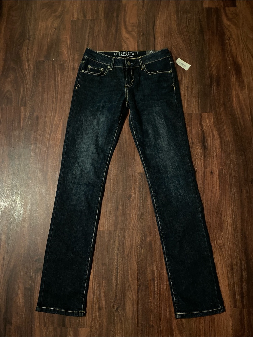 Aeropostale Women's Dark Indigo Skinny Jeans